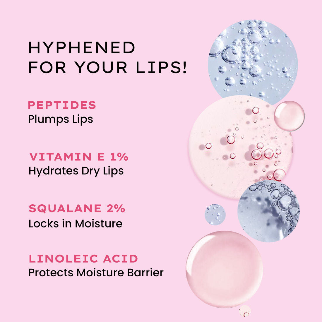 Hyphen By Kriti Sanon Marshmallow Vitamin Infused Peptide Lip Balm, Hydrate & Moisturize, Smoothen Lips & Repair Moisture Barrier 