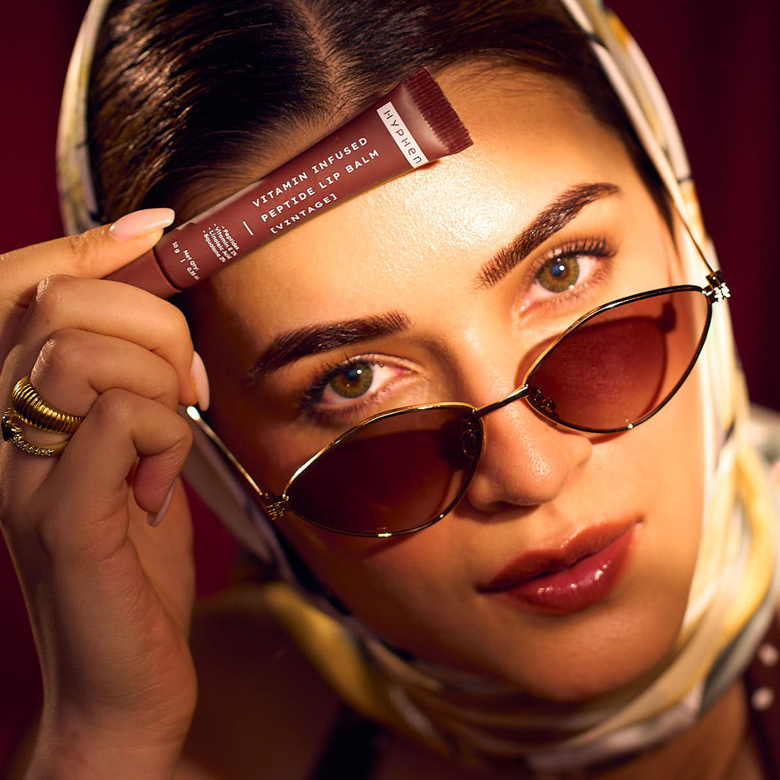 Hyphen By Kriti Sanon Vintage Vitamin Infused Peptide Lip Balm, Hydrate & Moisturize, Smoothen Lips & Repair Moisture Barrier 