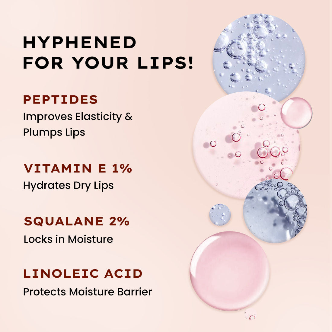 Hyphen By Kriti Sanon Vintage Vitamin Infused Peptide Lip Balm, Hydrate & Moisturize, Smoothen Lips & Repair Moisture Barrier 