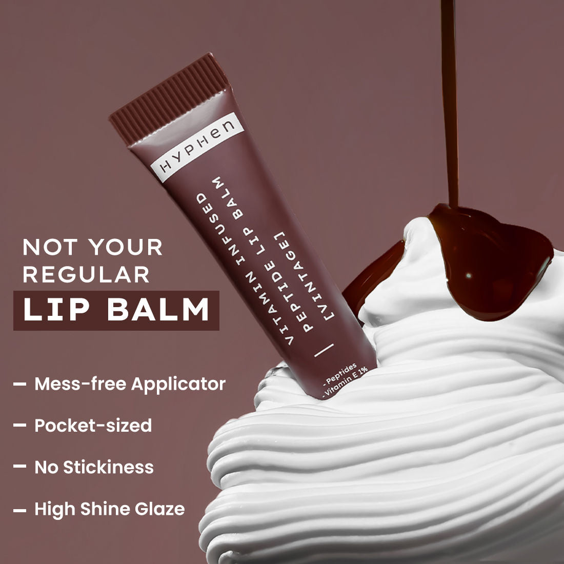 Hyphen By Kriti Sanon Vintage Vitamin Infused Peptide Lip Balm, Hydrate & Moisturize, Smoothen Lips & Repair Moisture Barrier 