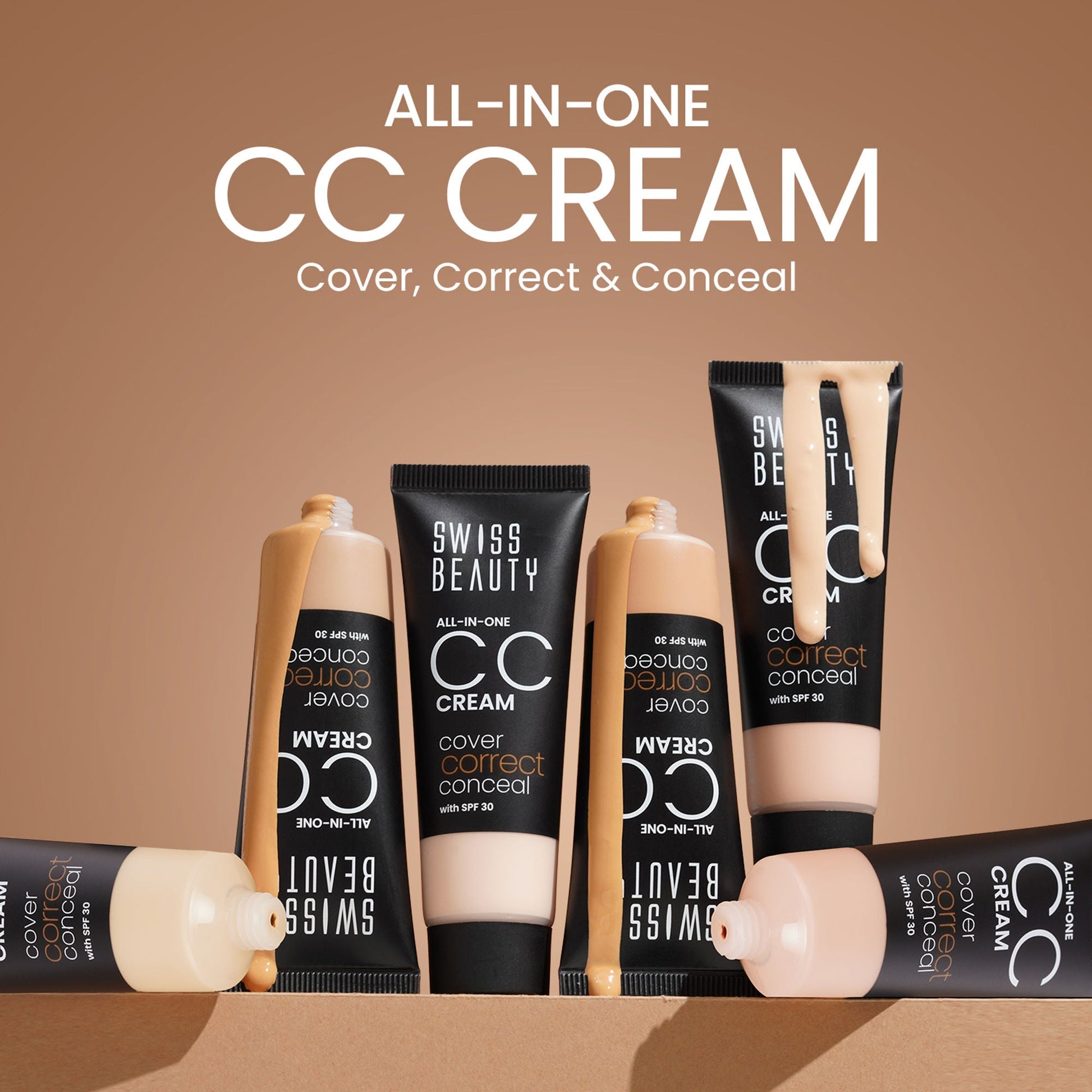 Swiss Beauty All-In-One CC Cream Cover Correct & Conceal - 03 Fair Natural