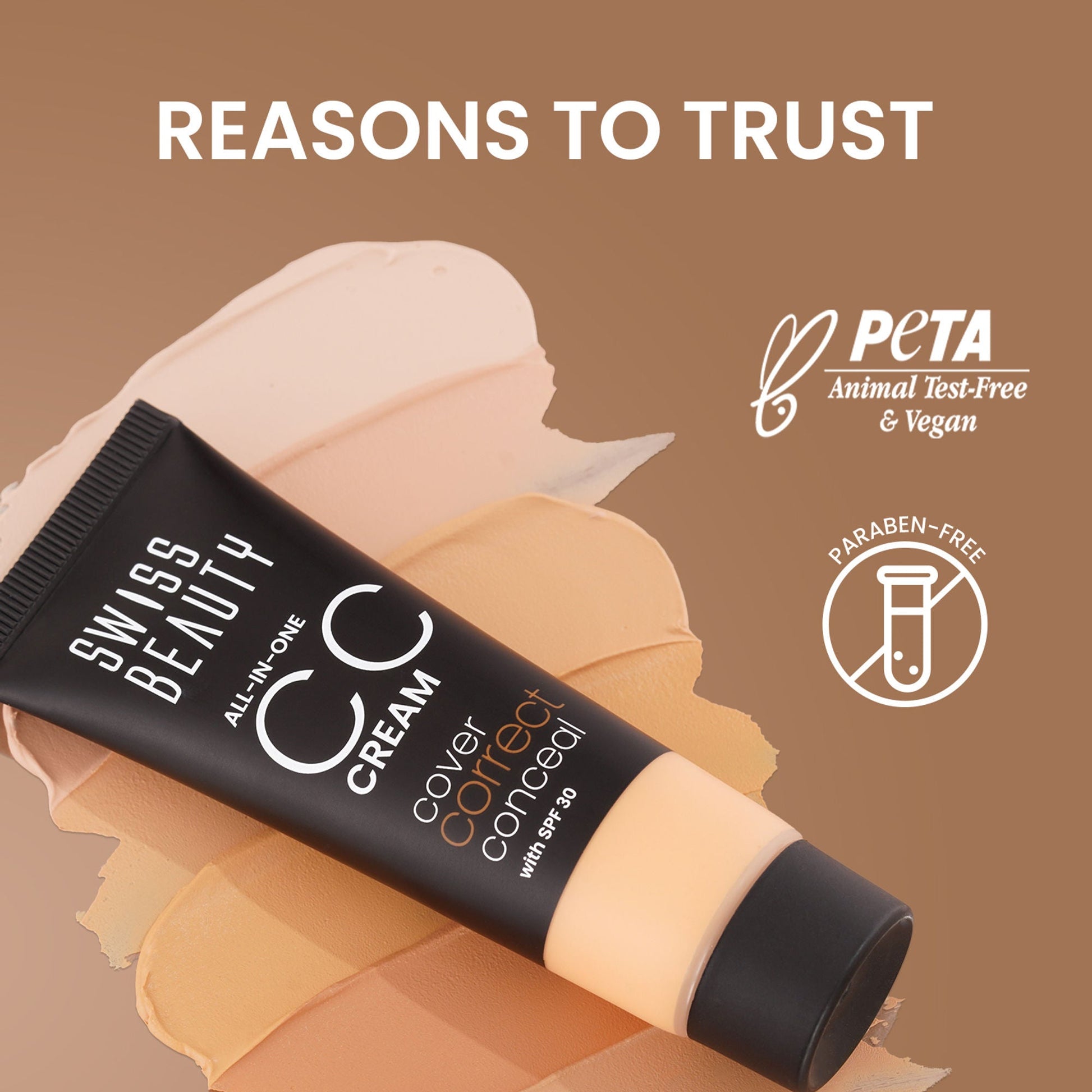 Swiss Beauty All-In-One CC Cream Cover Correct & Conceal - 03 Fair Natural