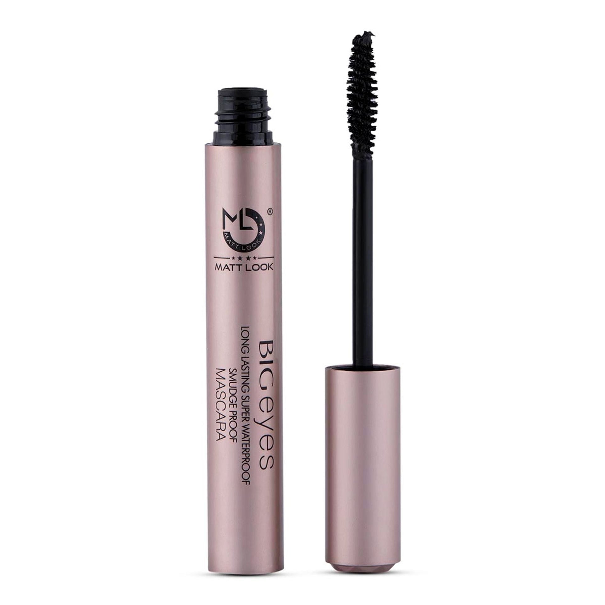 Matt Look Big Eyes Long Lasting Super Waterproof Smudge Proof Mascara - Black 