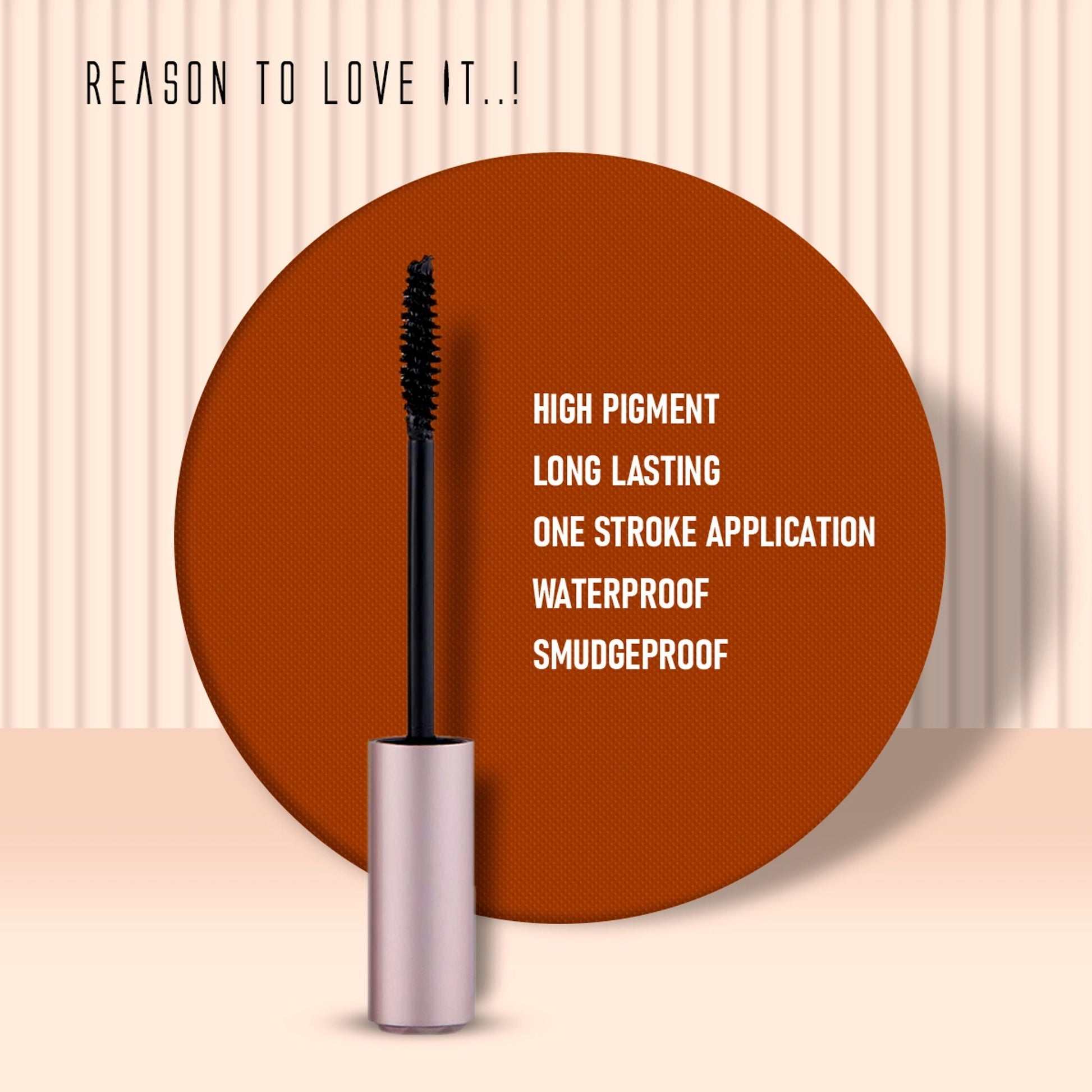 Matt Look Big Eyes Long Lasting Super Waterproof Smudge Proof Mascara - Black 