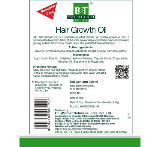Boericke & Tafel Hair Growth Oil - Grab2buy