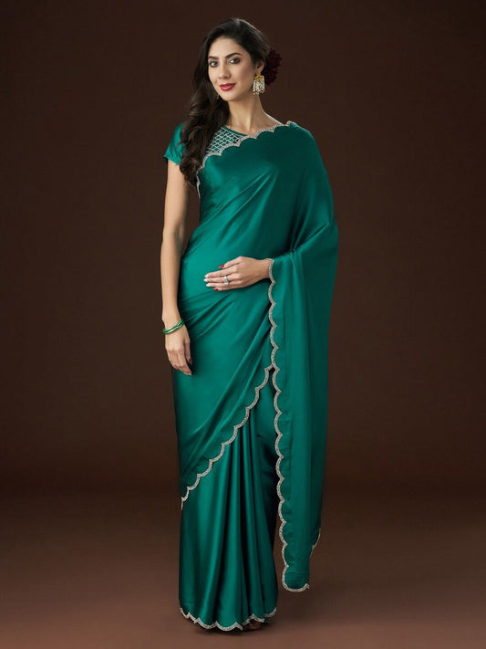 kasee Embellished Satin Saree