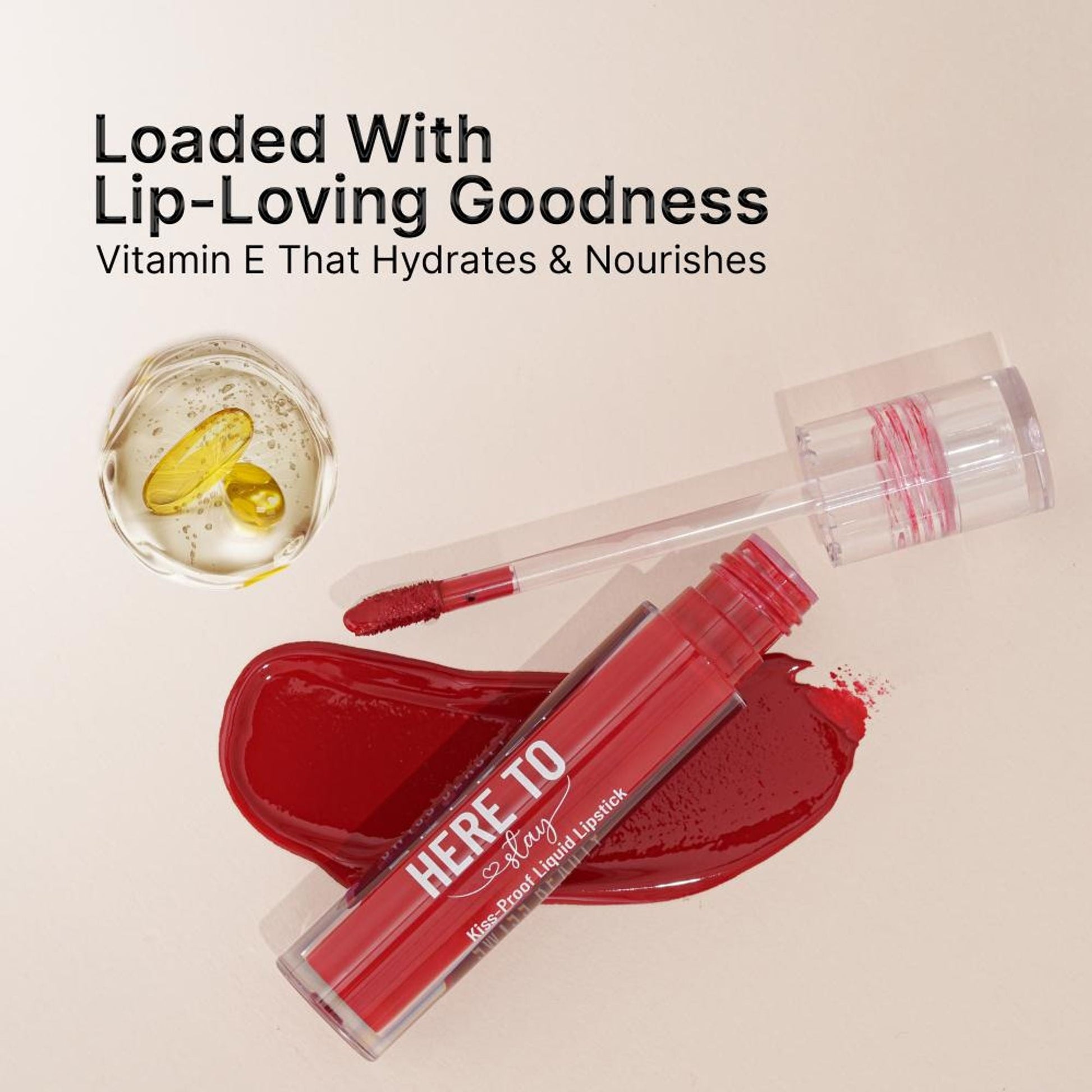 Swiss Beauty Select Here To Stay Kiss Proof Liquid Matte Lipstick With Vitamin E - 13 Bare Nude