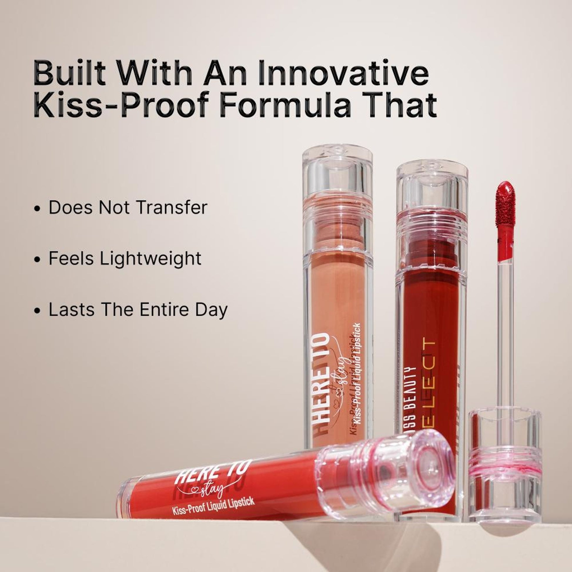 Swiss Beauty Select Here To Stay Kiss Proof Liquid Matte Lipstick With Vitamin E - 13 Bare Nude