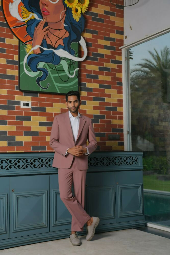Vienna Mauve Blazer Set – 4-Way Stretch Tailored Suit For Men | Wedding & Party Wear by Hilo Design  Grab2Buy Hilo Design Grab2Buy