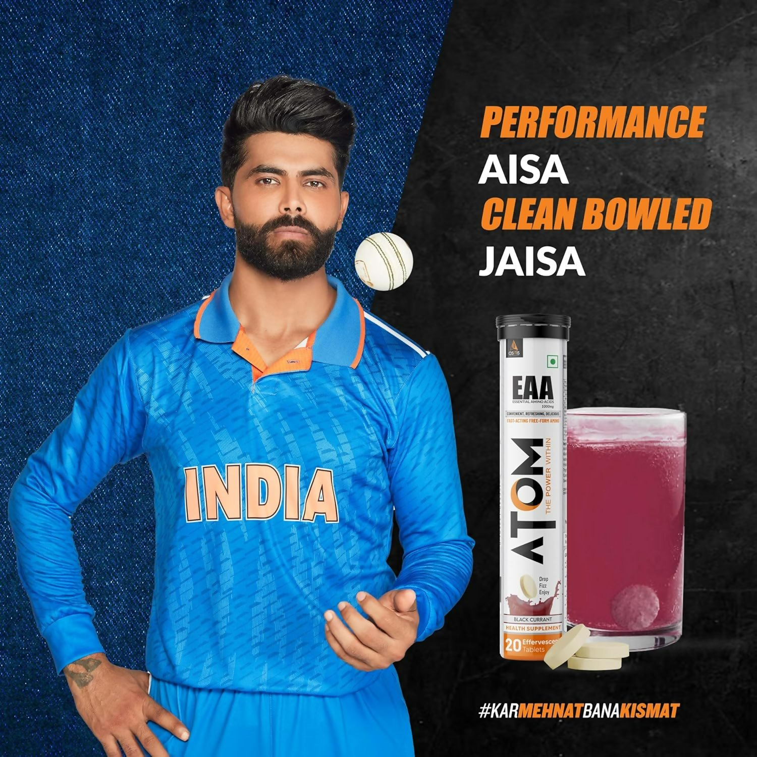 As-It-Is Atom Eaa Effervescent Tablets Black Currant Flavour 