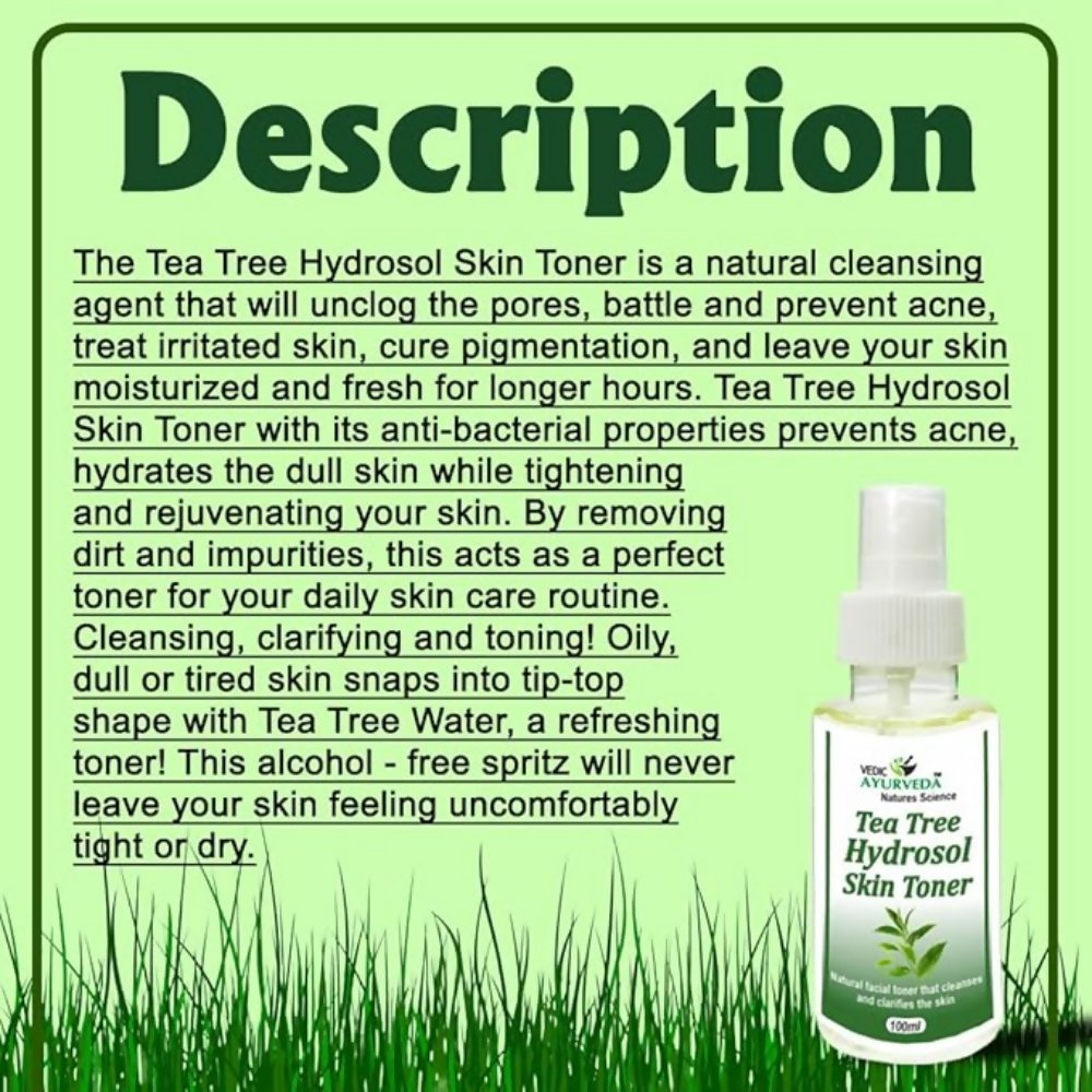 VedicAyurveda Tea Tree Hydrosol Skin Toner  Grab2Buy VedicAyurveda Grab2Buy