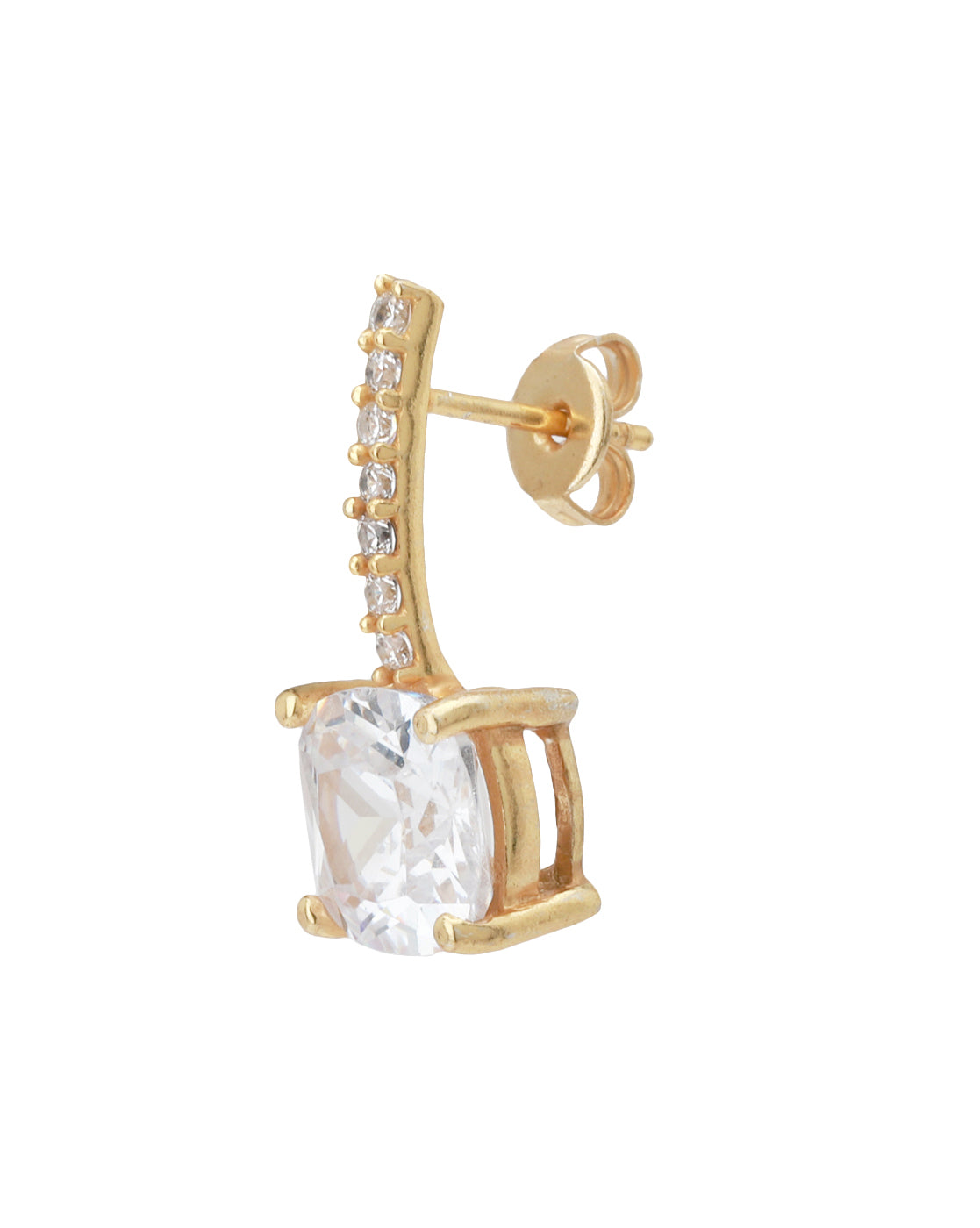 Gold-Polished Dangling Star Drop Earring - Wahe Jewels Noz2Toz