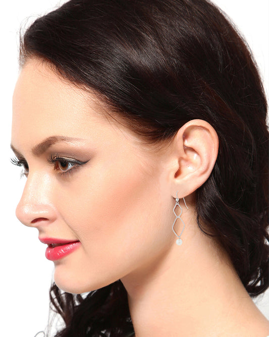 Gold Toned Cz Studded Floral Stud Earring For Women - Wahe Jewels