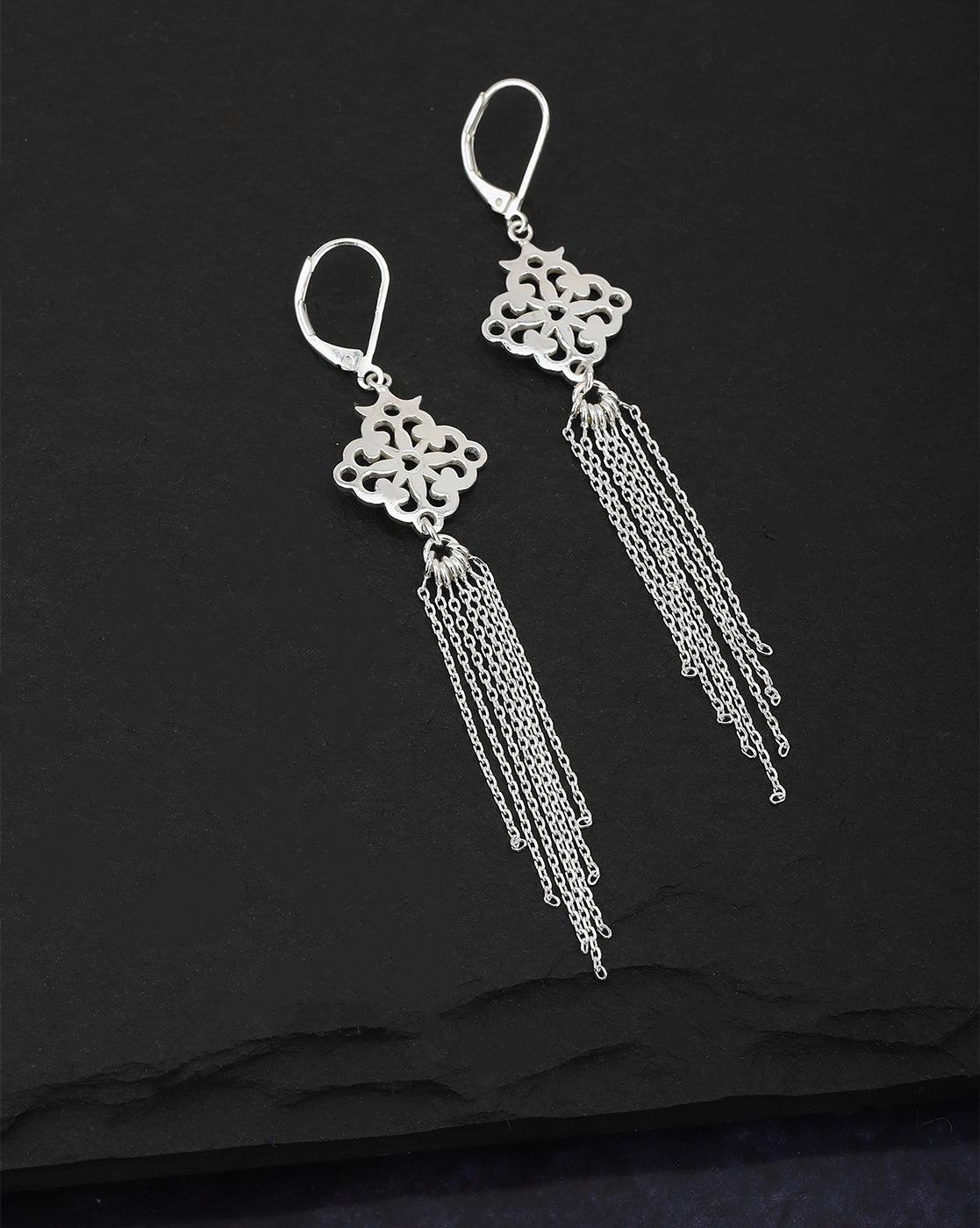 Set Of 2 Rhodium Plated Cz Stud Earring For Women - Wahe Jewels Noz2Toz