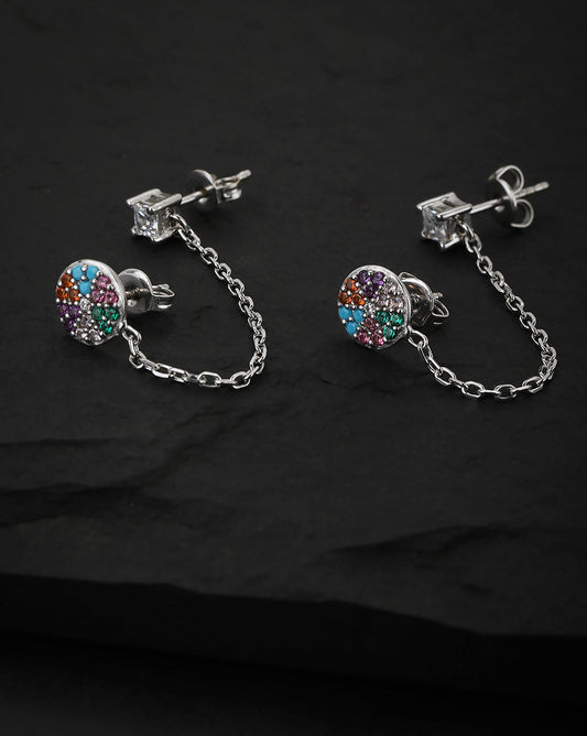 Set Of 6 Cz Contemporary Stud Earring For Women - Wahe Jewels