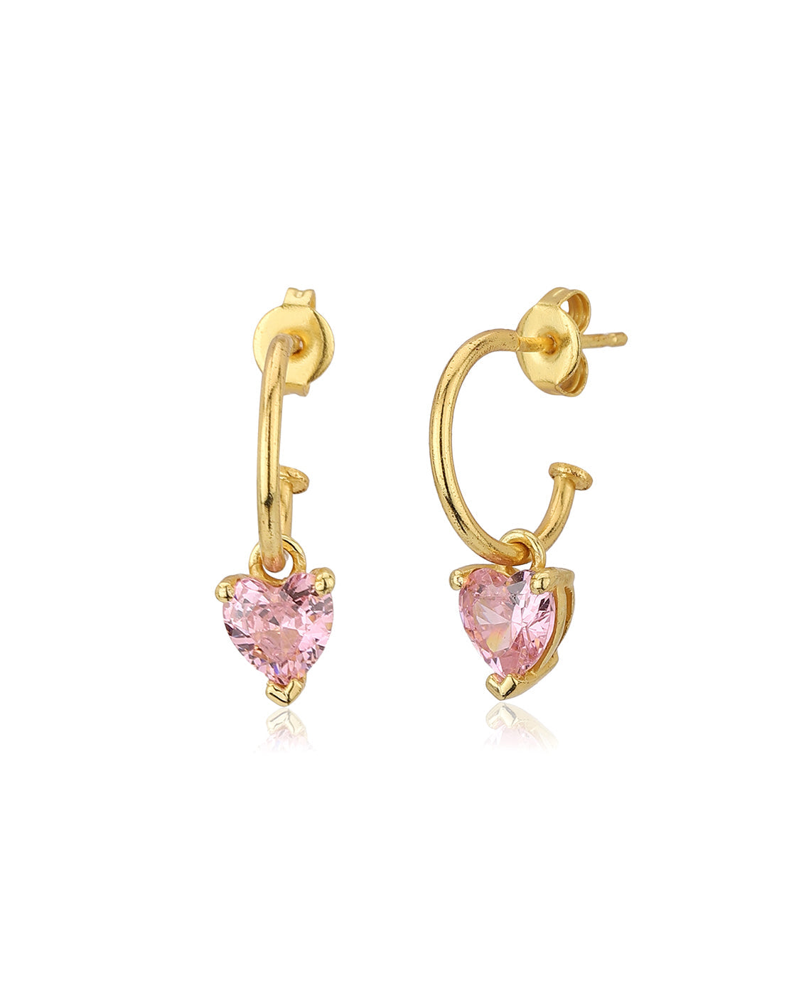 Gold-Polished With Cz Infinity Stud Earring - Wahe Jewels Noz2Toz