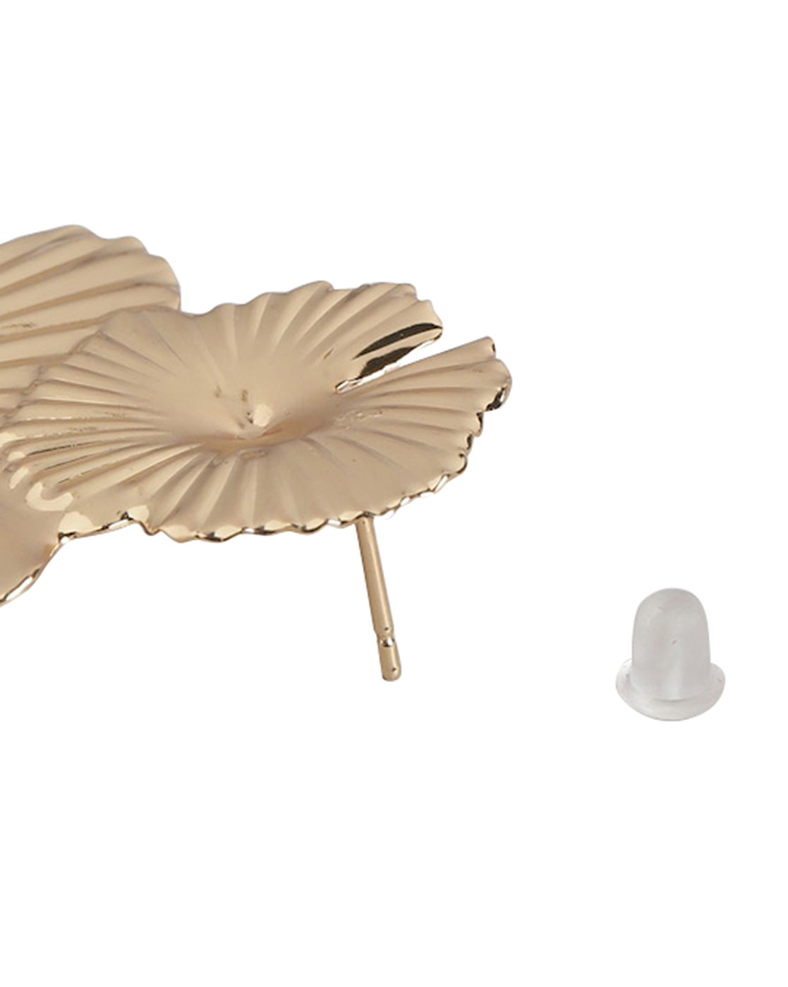 Gold-Polished Double Bar Hoop Earring - Wahe Jewels Noz2Toz