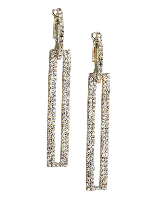 Gold-Polished Cz Infinity Hoop Earring - Wahe Jewels