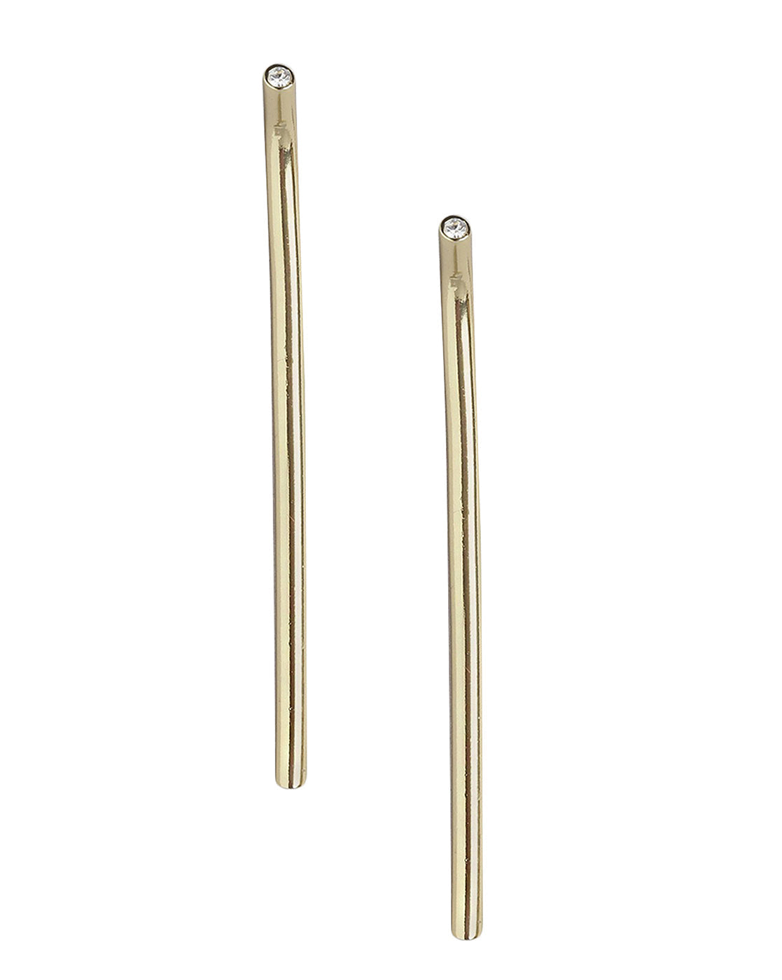 Set Of 2 Gold-Polished Contemporary Hoop Earring - Wahe Jewels Noz2Toz