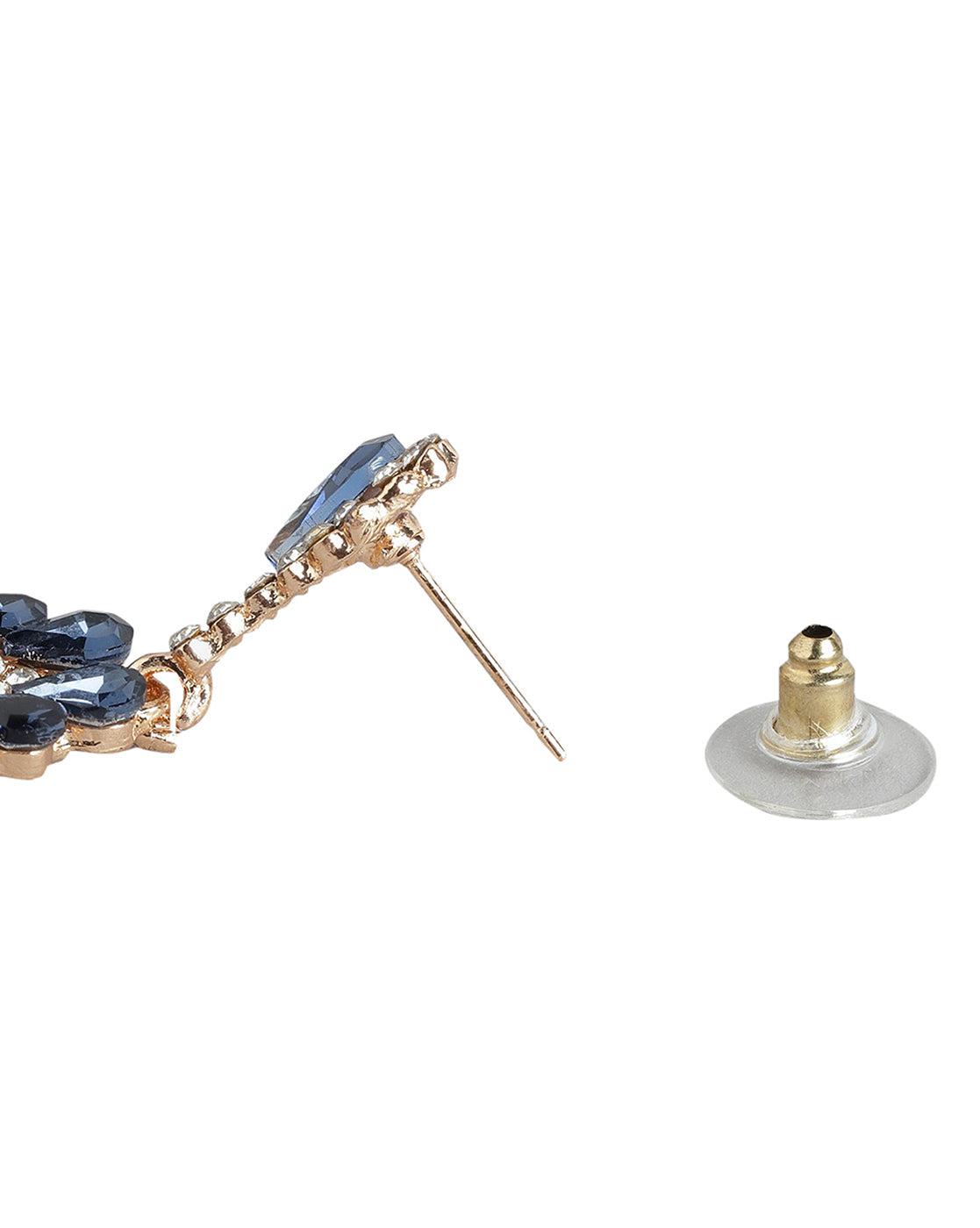 Gold-Polished Fancy Oval Drop Earring For Women - Wahe Jewels Noz2Toz