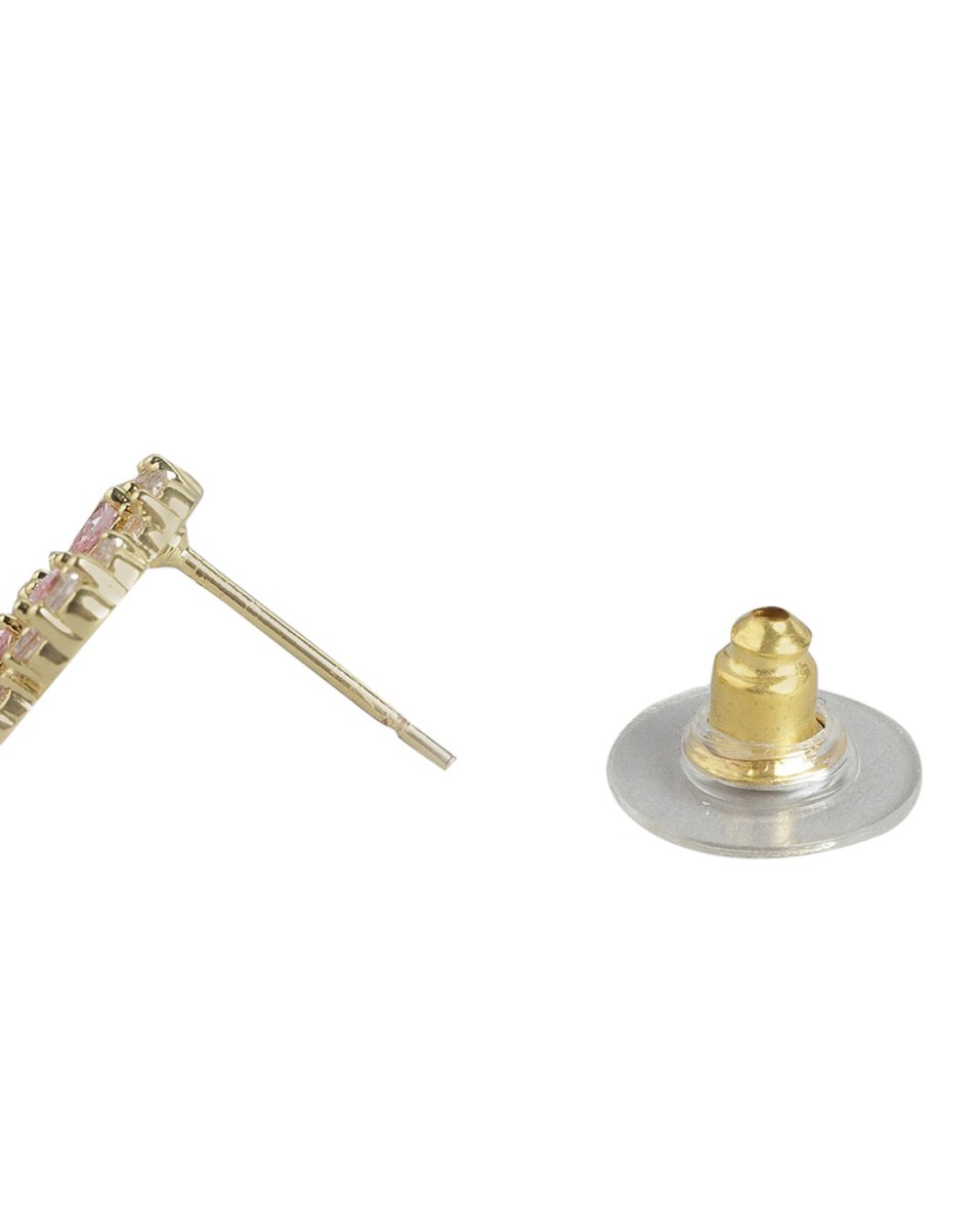 925 Sterling Silver Rose Gold-Polished Cz Infinity Drop Earring For Women - Wahe Jewels Noz2Toz