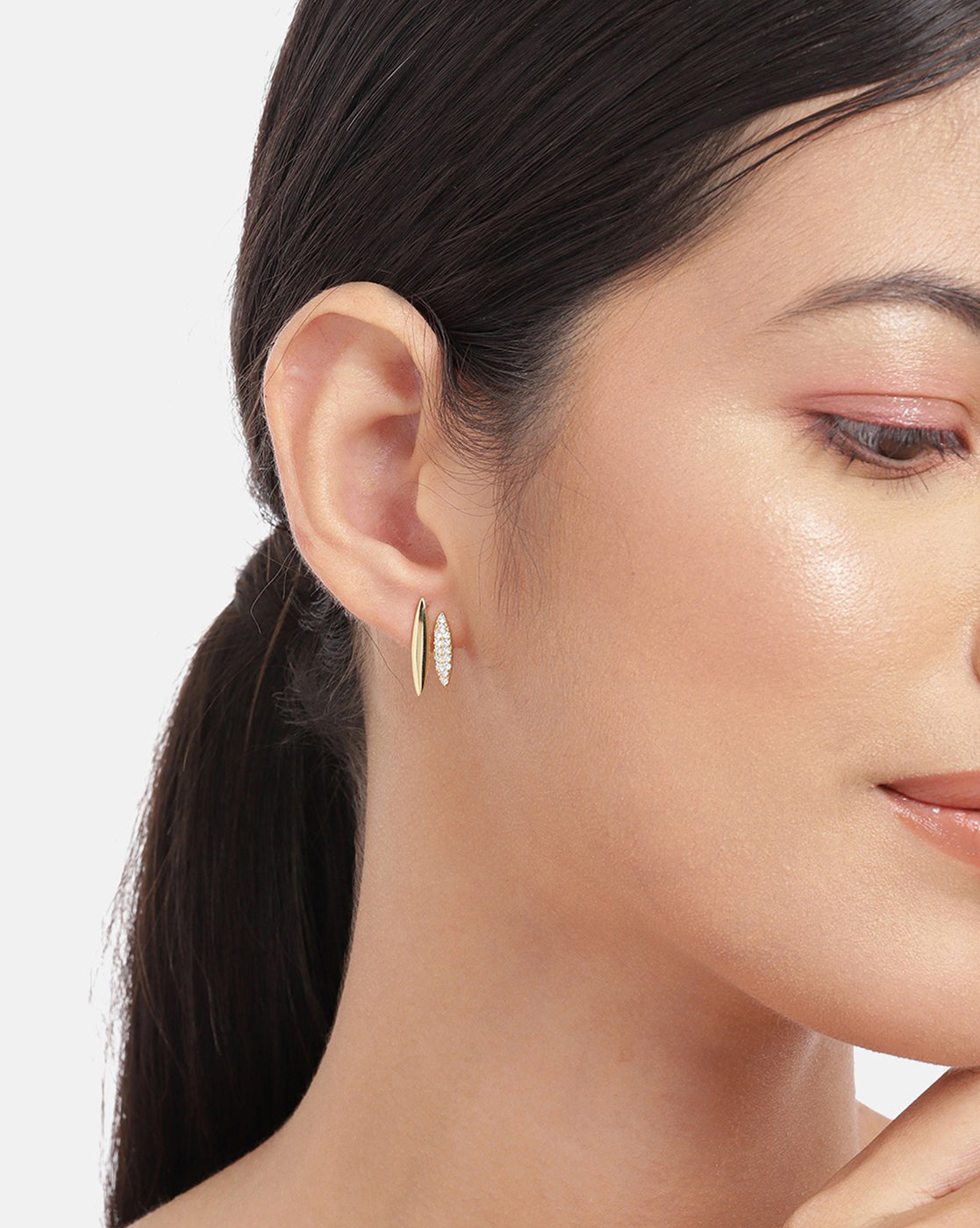 Fancy Cz Tassel Drop Earring With Rhodium Plated For Women - Wahe Jewels Noz2Toz