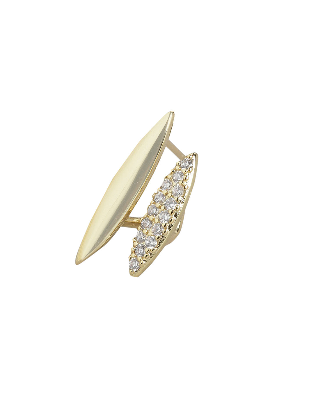 Fancy Cz Tassel Drop Earring With Rhodium Plated For Women - Wahe Jewels Noz2Toz