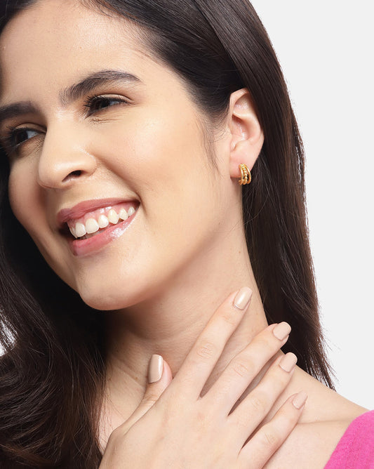 Rhodium Plated Contemporary Tasselled Drop Earring For Women - Wahe Jewels