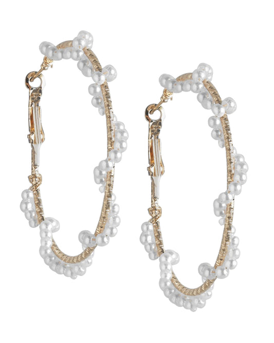 Gold-Polished Circular Hoop Earring For Women - Wahe Jewels