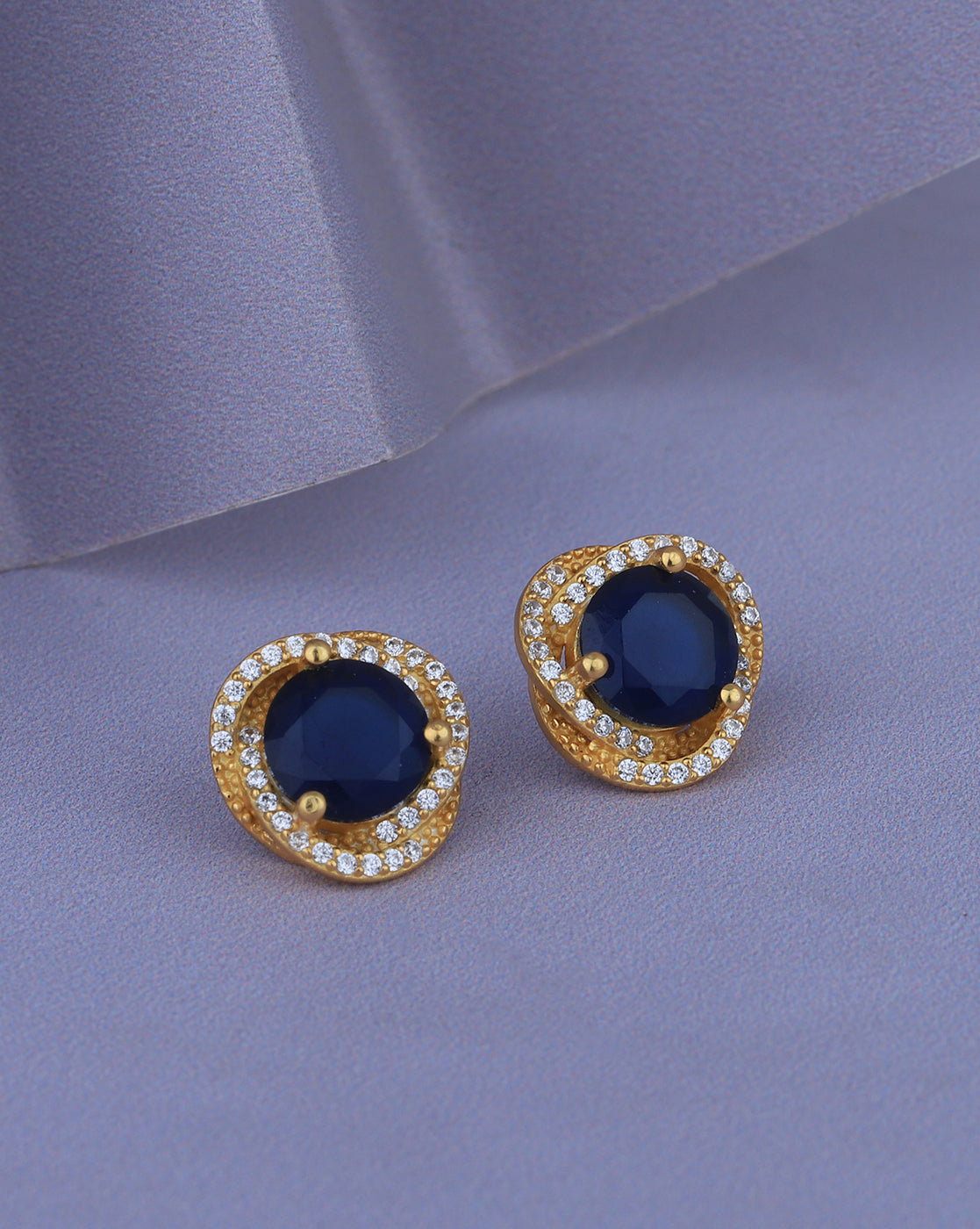 Green & Gold - Toned Circular Drop Earrings - Wahe Jewels | Grab2Buy