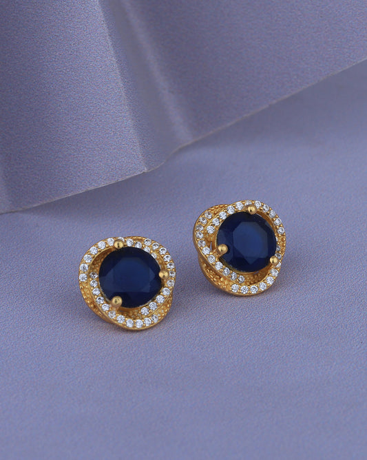 Green & Gold - Toned Circular Drop Earrings - Wahe Jewels | Grab2Buy