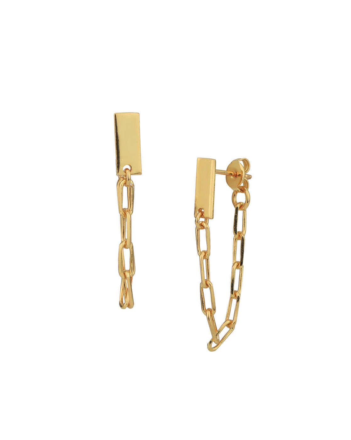 Rhodium Plated With Cz Leaf Fancy Drop Earring For Women - Wahe Jewels Noz2Toz