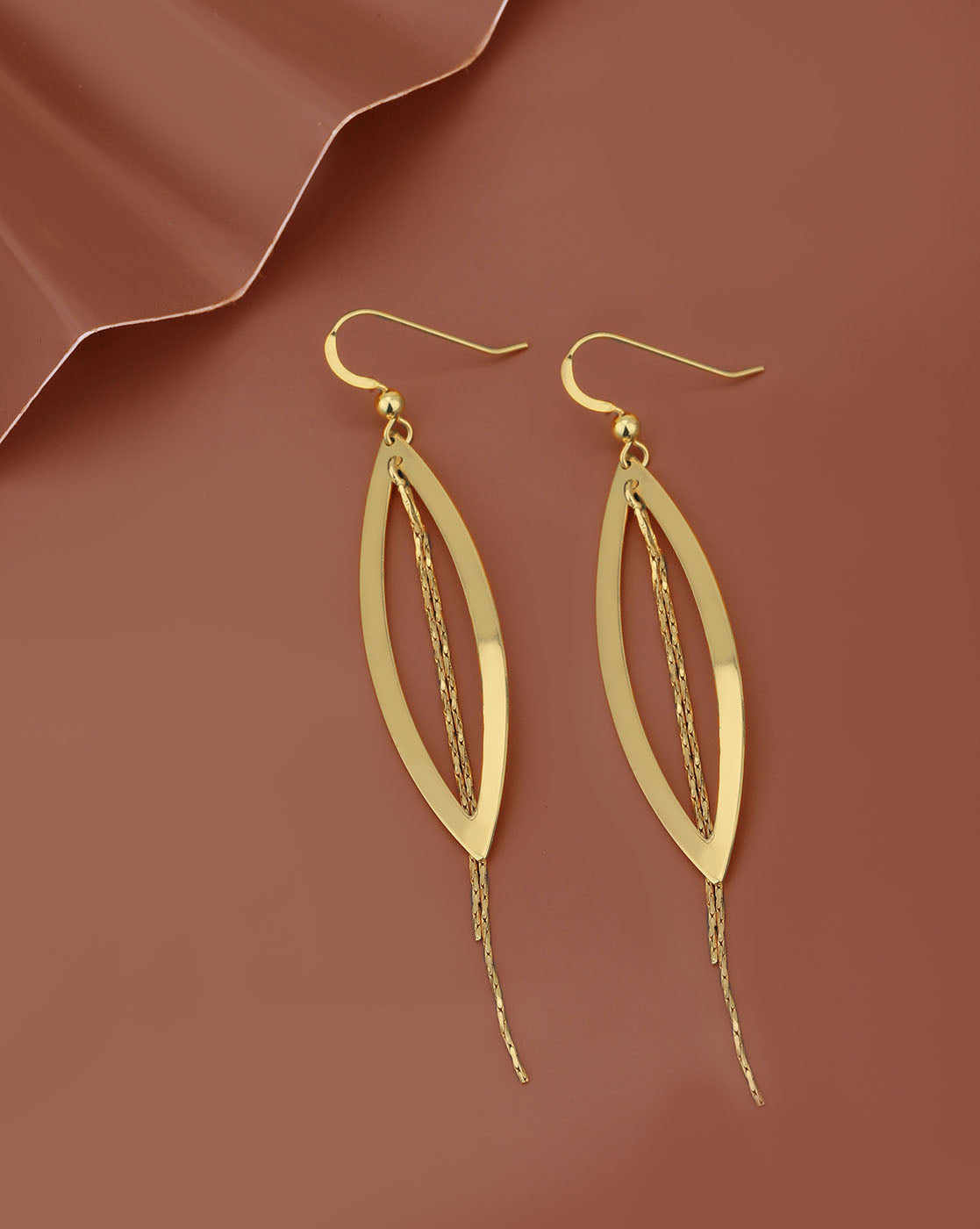 Gold-Polished Contemporary Hoop Earring For Women - Wahe Jewels | Grab2Buy