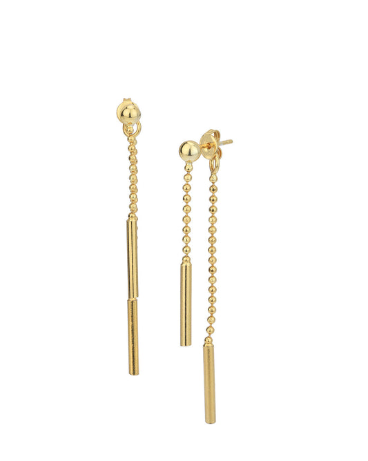 Rhodium Plated Cz Floral Drop Earring With Dangling Pearl For Women - Wahe Jewels