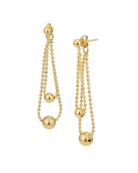 Gold-Polished With Cz Fancy Drop Earring For Women - Wahe Jewels
