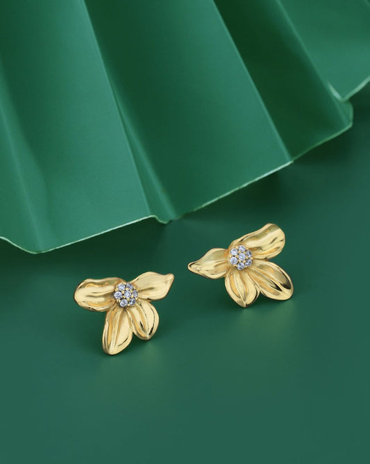 925 Sterling Silver Rose Gold-Polished Half Hoof Earring - Wahe Jewels Noz2Toz