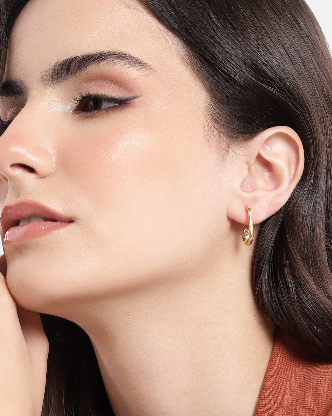 Rhodium Plated & Cz Dangling Pearl Drop Earring For Women - Wahe Jewels Noz2Toz