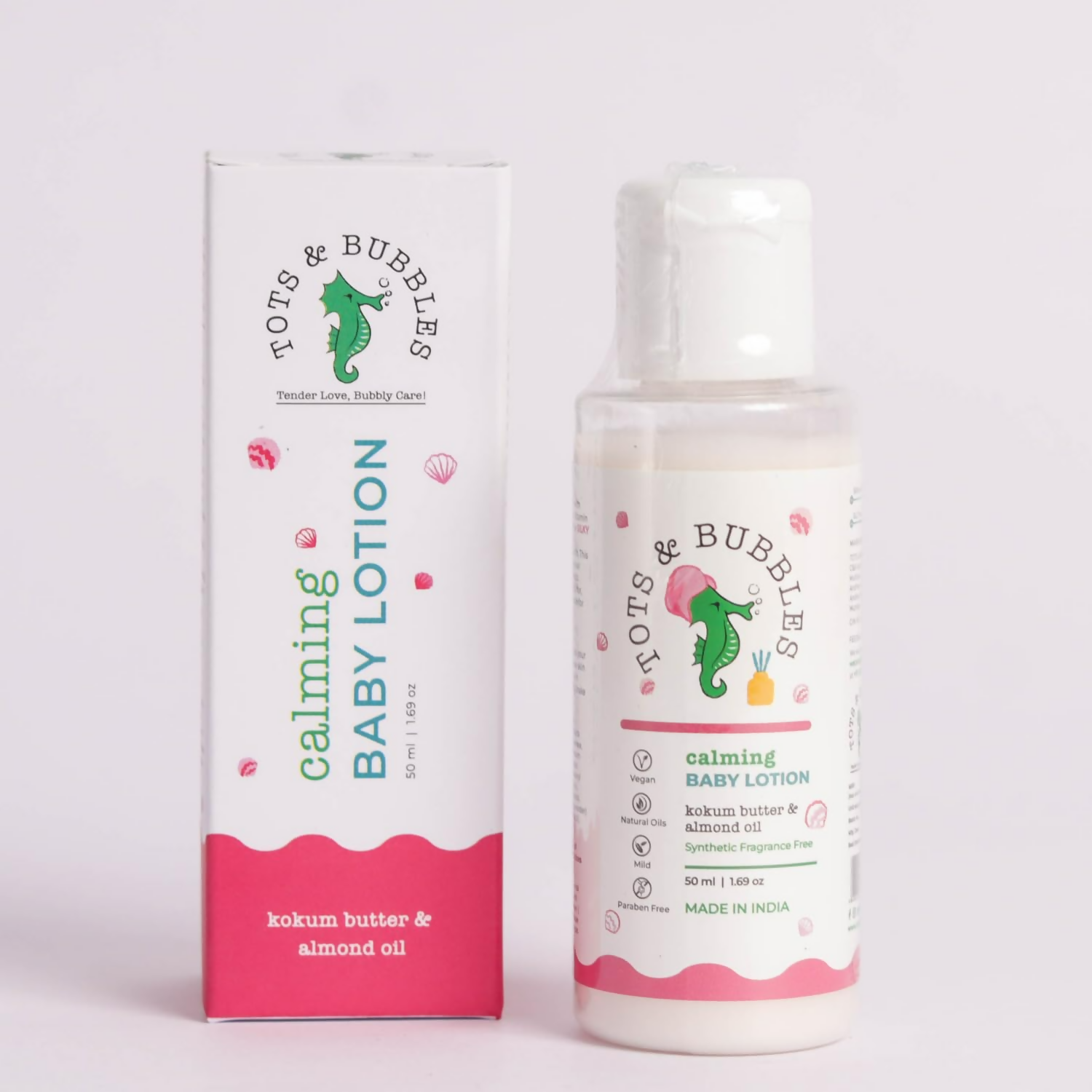 Tots & Bubbles Calming Baby Body Lotion with Kokum Butter & Sweet Almond Oil 