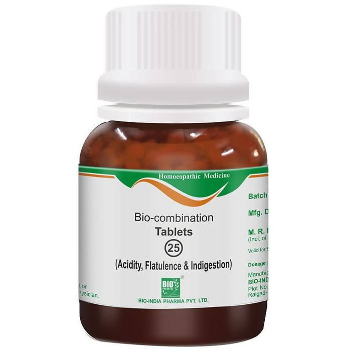 Bio India Homeopathy Bio-combination 25 Tablets 