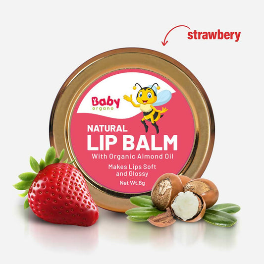 Babyorgano Natural Lip Balm - Strawberry Flavor - Grab2buy