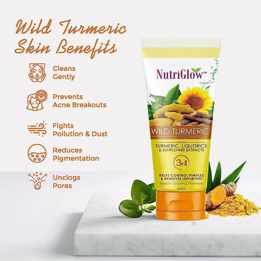 NutriGlow Wild Turmeric Face Wash 