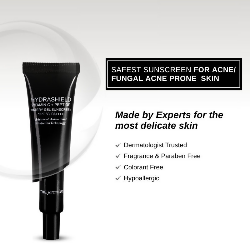 The Formularx Hydrashield Vitamin C + Peptide Sunscreen Spf 50 Pa++++ For Oily, Acne Prone Skin  Grab2Buy The Formularx Grab2Buy