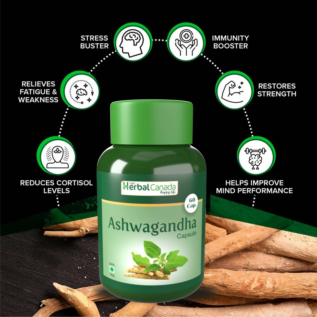 Herbal Canada Ashwagandha Capsules - Grab2buy