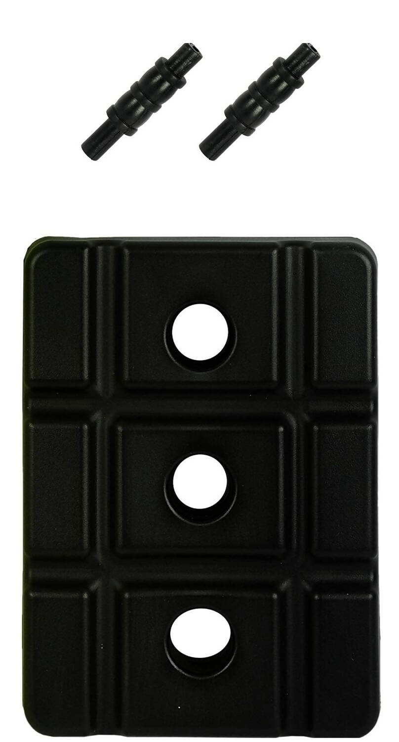 Klapp Six Pcs Plastic Wicket Set with Cover - Black and Yellow 