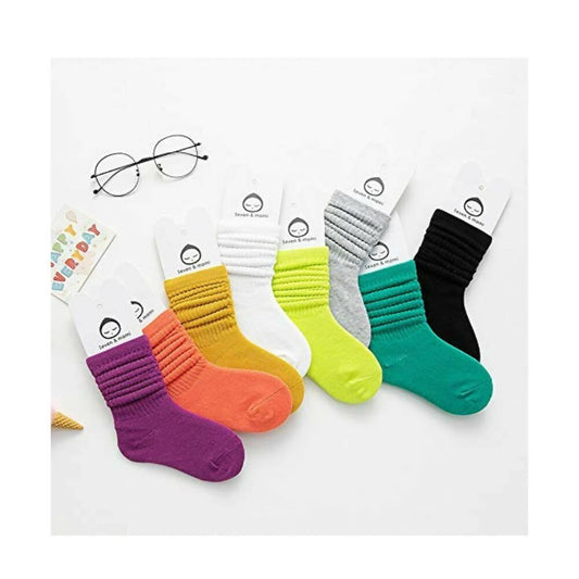 AHC Baby Boy Baby Girl Socks Full Length Plain Colors For Kids