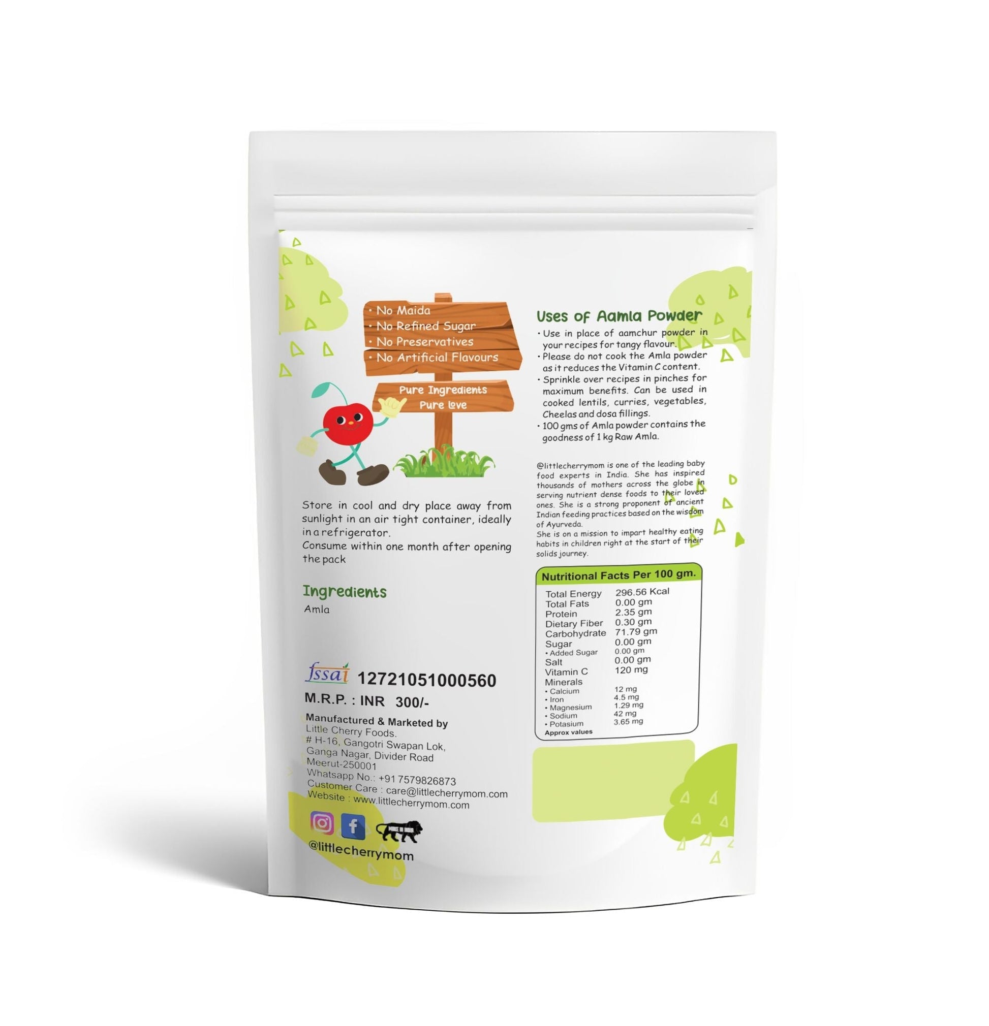 Littlecherrymom Dried Amla Powder | Swadesiicart