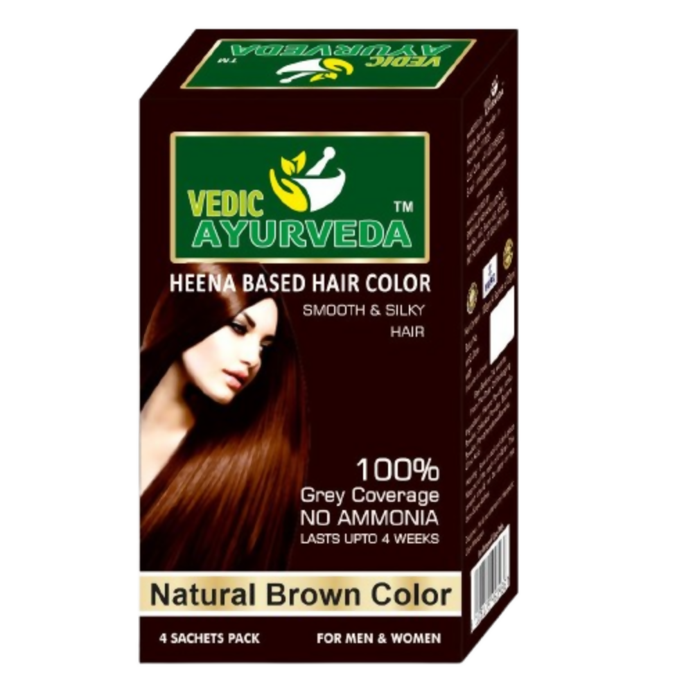 VedicAyurveda Natural Brown Hair Color  Grab2Buy VedicAyurveda Grab2Buy