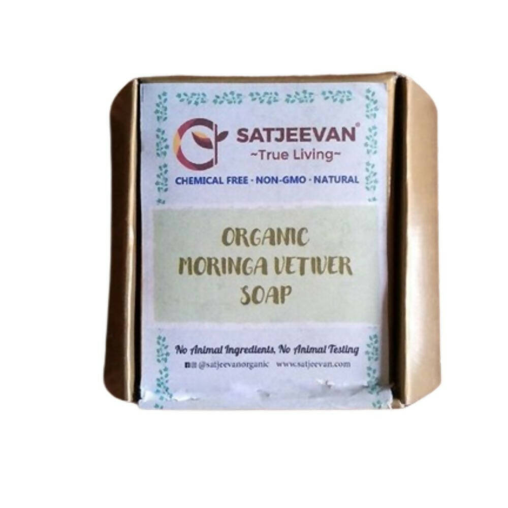 Satjeevan Organic Moringa Vetiver Soap 