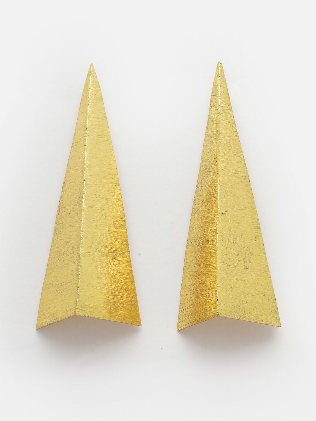 NVR Women Gold-Plated Geometric Shape Drop Earrings - Grab2buy