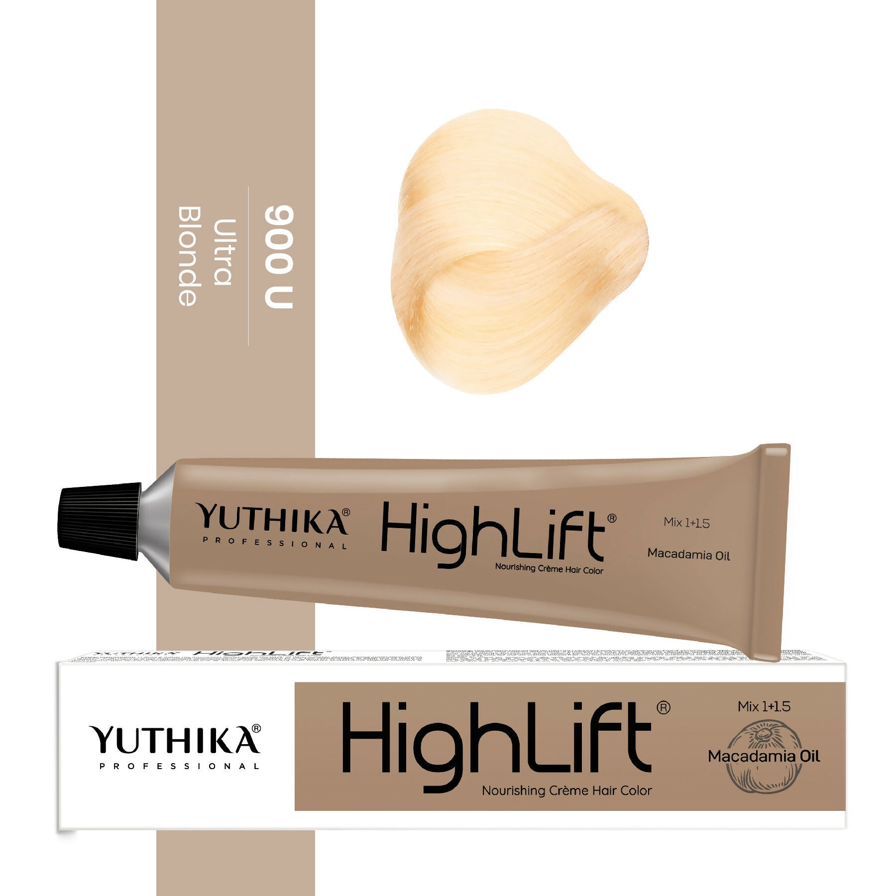 Yuthika Professional High lift Creme Hair Colour 900U Ultra Blonde  Grab2Buy Yuthika Grab2Buy